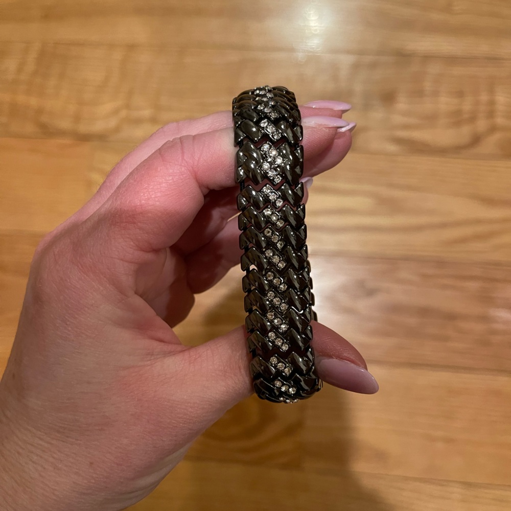 Lia Sophia black and silver bracelet